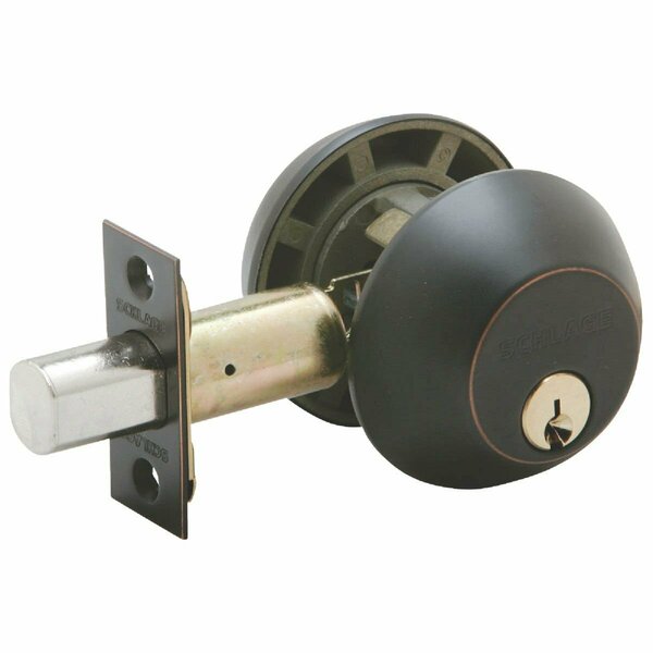 Schlage B-Series Aged Bronze Double Cylinder Deadbolt B62NG716